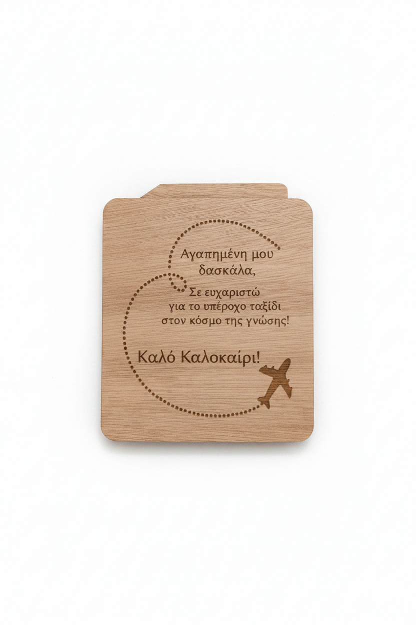 Οργανωτικό κύβου χαρτιών δασκάλας πίσω