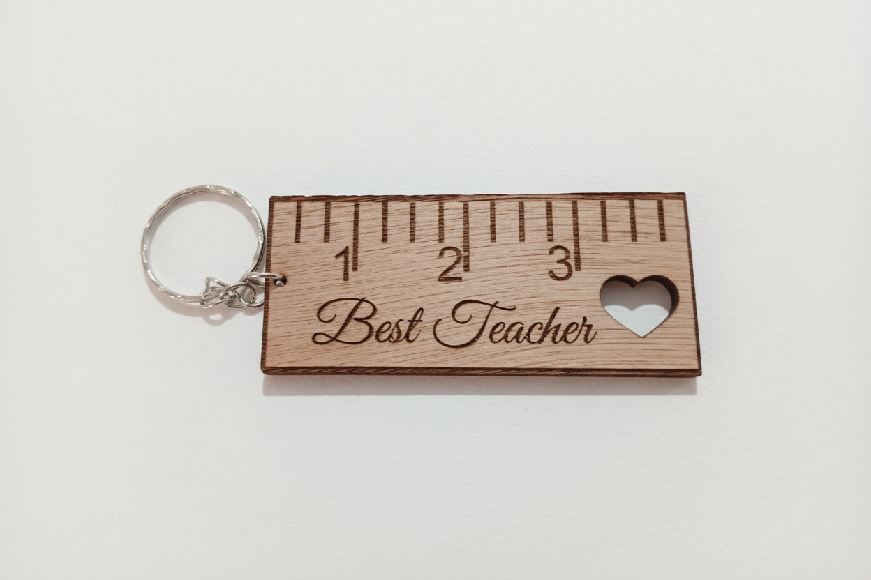 Χαράκι μπρελόκ Best Teacher χωρίς φόντο