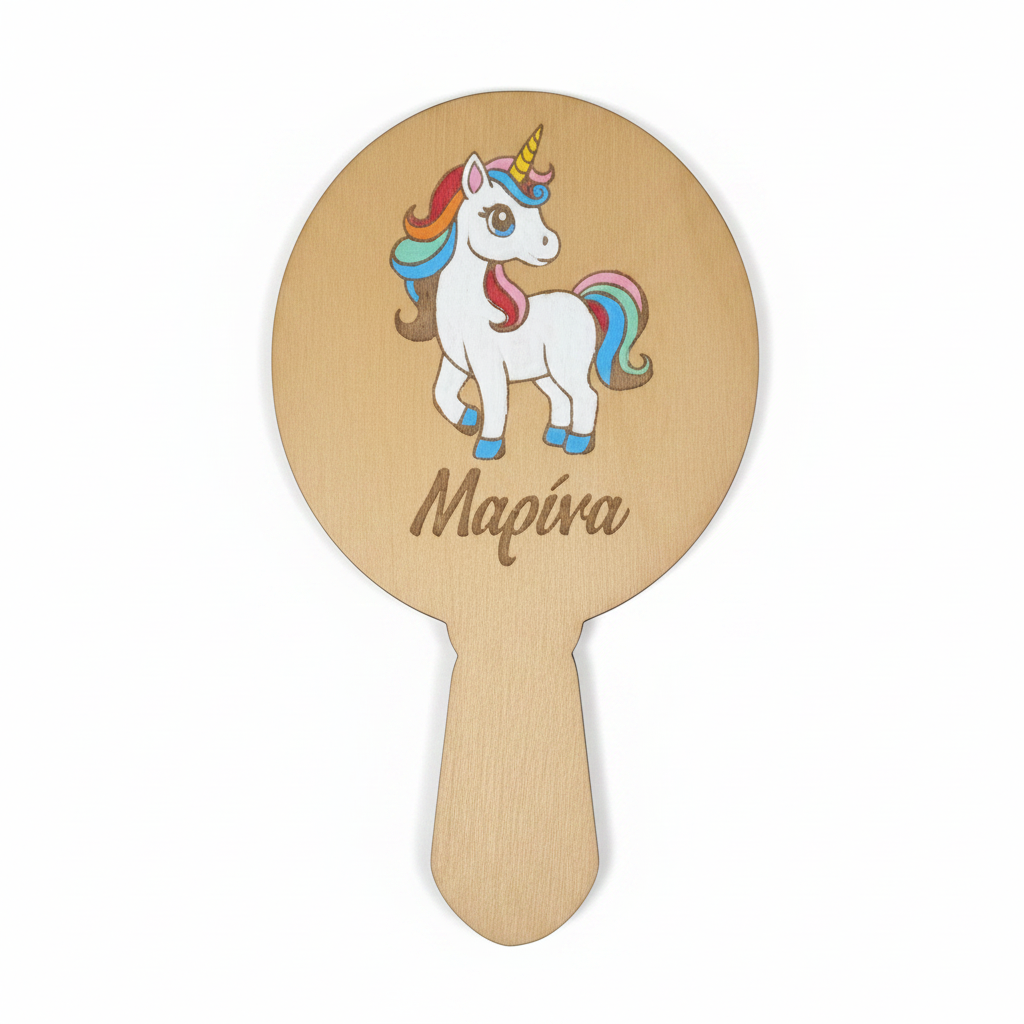 Wooden mirror back