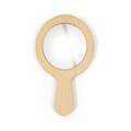 Wooden mirror front aligned